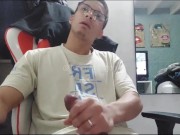 Youtuber jerks off after making a video! 14/16