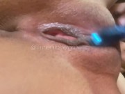 Sexy brunette has fun with her vibrator in her pussy 12/16