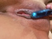 Sexy brunette has fun with her vibrator in her pussy 13/16