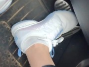 Pedal pumping in my sneakers while my mini Cooper is running 12/16