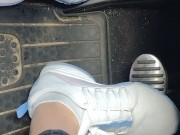 Pedal pumping in my sneakers while my mini Cooper is running 6/16