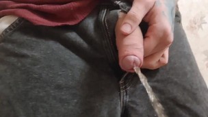 Uncut Cock Pissing Upclose POV @UncutAtNight