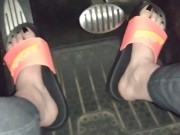 Pedal pumping in my Adidas slides 8/16