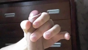 Femboy jerking off