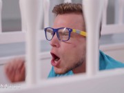 MOMXXX Blonde big tits MILF Suzi Grande fucks creep caught spying on her 3/16