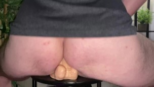 Bouncing on this cock till I cum from my ass and cock!