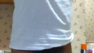 PHAT BLACK JUICY DICK FLICK: Playing With My Cock Before Securing BBC in Bulge Pouch TrunK BrieFs.