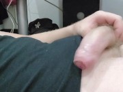 Close up stroking on the floor 8/16