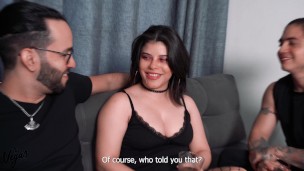 Facefucked hard by two cocks to buy their silence! Selena Vega, Cry Duran and William Vega