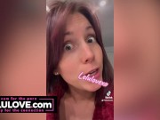 Babe showing squirt spray closeup then ranting about tit job plans & stretching and smushing pussy lips play - Lelu Love 10/16