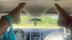 Masturbation foot fetish POV
