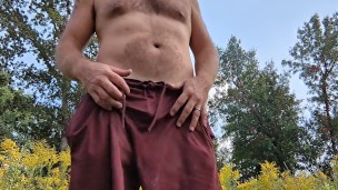 Outdoor tease