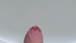 Uncut Teen Boy Cums In The Sink