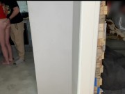 Friend fuck me in the kitchen while my husband play games. 5/16