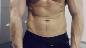 Jock gym flex BoyBrooksXXX