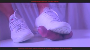 Painful Shoejob with Reebok Princess