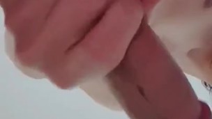 Sexy Asian jerks with all her might while masturbating