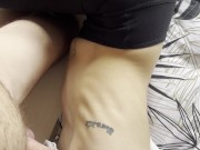 I cum quietly on her small tits 8/16