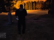 Wednesday Fucks Cemetary Custodian & Cumming Hard When the Feeling of His Pulsating Meat Blast Ropes 1/16