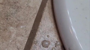 Solo Bathroom cumshot