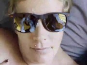 Busty Milf Gets Her Shades Covered In Cum By The Doc 16/16