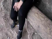 I gave the guy a cool blowjob in nature in a public place. He was very pleased! 1/16