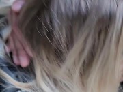 I gave the guy a cool blowjob in nature in a public place. He was very pleased! 14/16