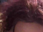 Damn, she's at it again!! Horny redhead MILF sucks and spits on daddy's cock like a slut 1/16