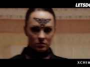 Big Ass Brunette Blue Angel Is In For Some Hot Erotic Action With Tied Up Stud - LETSDOEIT 3/16