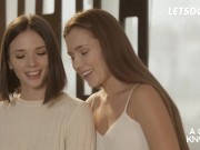 Brunette Lesbians Mary Rock & Eve Sweet Erotic Girl On Girl Action - A GIRL KNOWS 2/16