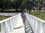 Sexy Monika Fox Walks Along Beach 1/16