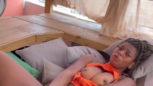 TELE Literaryvixen Semi Public Wet Pussy Play on a Rainy Day