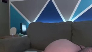 Oil all over natural tits milf cums for you