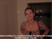 The neighbor was posing as a professional massage therapist. Miss Driada 4K 1/16