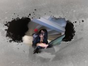 Une jolie beurette de cité se fait défoncer publiquement en anal par un black pour un IPHONE 13 !!! 1/16