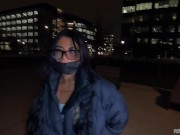 Une jolie beurette de cité se fait défoncer publiquement en anal par un black pour un IPHONE 13 !!! 3/16