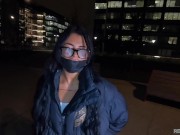 Une jolie beurette de cité se fait défoncer publiquement en anal par un black pour un IPHONE 13 !!! 5/16