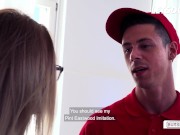 Bulgarian Babe Monika Phamous Fucks Delivery Guy - LETSDOEIT 3/16