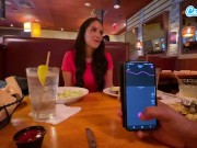 Cumming In Public With Big Dildo At Lunch! Public Female Loud Orgasm Interactive Toy 10/16