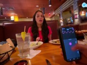 Cumming In Public With Big Dildo At Lunch! Public Female Loud Orgasm Interactive Toy 11/16