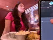 Cumming In Public With Big Dildo At Lunch! Public Female Loud Orgasm Interactive Toy 16/16