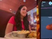 Cumming In Public With Big Dildo At Lunch! Public Female Loud Orgasm Interactive Toy 7/16