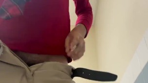 Public stall school jerking cock