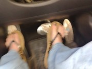 Driving in flipflops while smashing little men 13/16