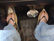 Driving in flipflops while smashing little men 16/16