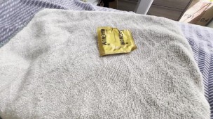 my massive load fills up a tight magnum condom with hot thick cum