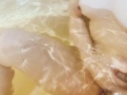 お風呂に入ってる彼女に突撃撮影した結果エロすぎてフル勃起-素人カップル/リアル/日本人/個人撮影 8/16