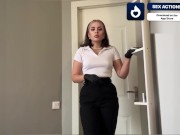 Sexy student plays the role of a horny maid using a dating app 3/16