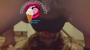 Ebony fingering & squirting