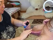 rubs cream into dick and makes my dick cum 1/16